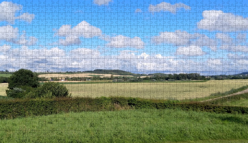 Voorbeeld van puzzel in de categorie 'Landschap', in dit geval Vijlen Limburg
